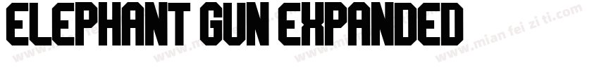 Elephant Gun Expanded字体转换